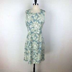 Vintage Womens Van Heusen Dress Size 12 Hawaiian Rayon Sleeveless Knee Length